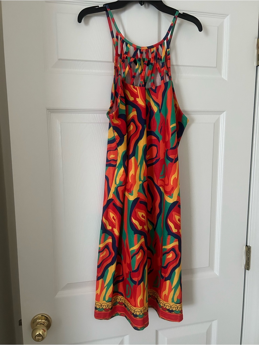 Chicme Multicolor Strappy Tropical Print Top